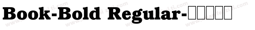 Book-Bold Regular字体转换